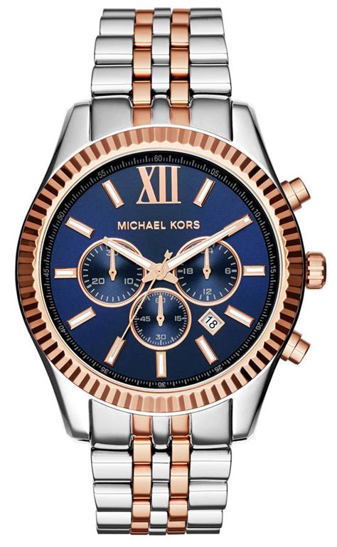 Michael Kors Men's Watch Lexington Chronograph 45mm Navy 